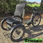 Preview: Elektro Dreirad Zemto-Mover T5, kleine Rikscha, mit Lastenrad Umbau Möglichkeit grün